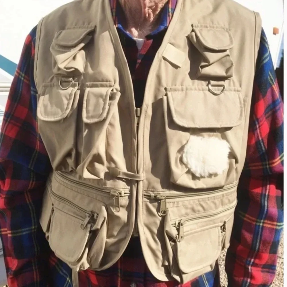 Rio Bravo Outdoor Adventure Clothing Khaki Multi-pocket Vest Fishing Hunting